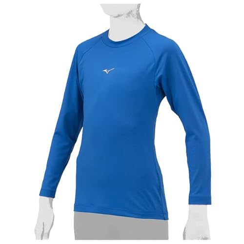 野球 ミズノ ウェア ウエア 少年 ジュニア アンダーシャツ 長袖 ローネック ゼロプラス 12JAAP50 (27) ブルー 140cm