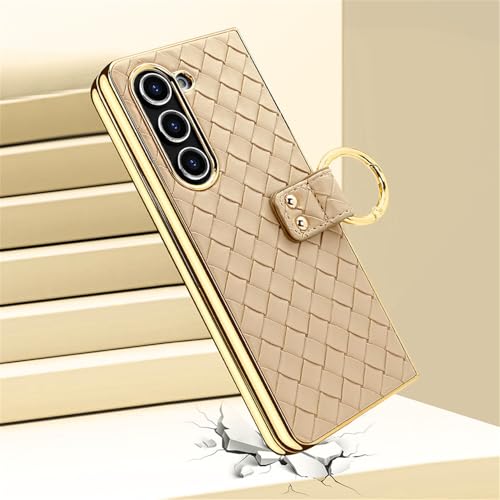Coque Samsung Z Fold 5 rose antichoc pour éviter les rayures d'écran