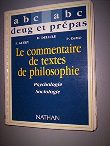 Le commentaire de texte de philosophie