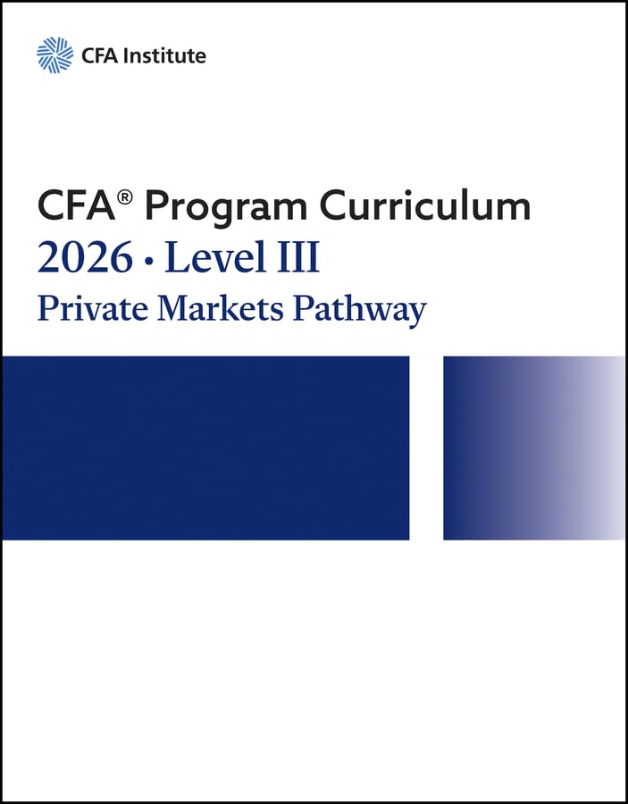 2026 CFA Program Curriculum Level III Private Markets Pathway Box Set