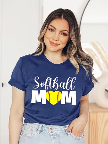 Image of Mama Shirts for Womens Sport Mom Tshirt Ball Mom Gift Tops