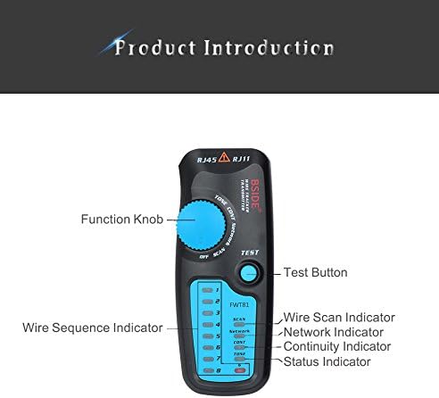 Bside FWT81 Cable Tracker Transmitter with labeled components
