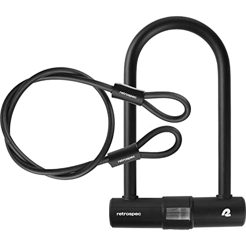 Retrospec Lookout Bike Lock with U-Lock & Security Cable