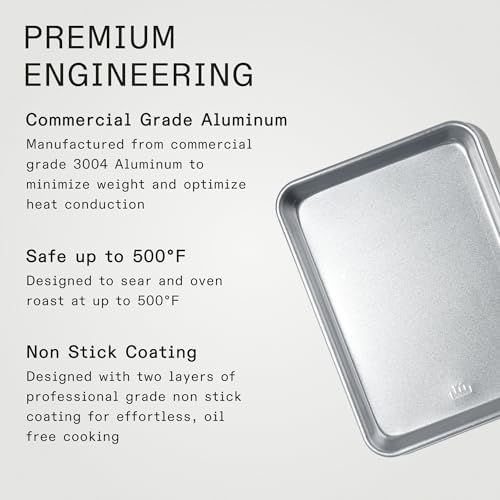 Made In Cookware - Sheet Pan (Non Stick) - Commercial Grade Aluminum Non Stick - Professional Bakeware - Thumbnail 4