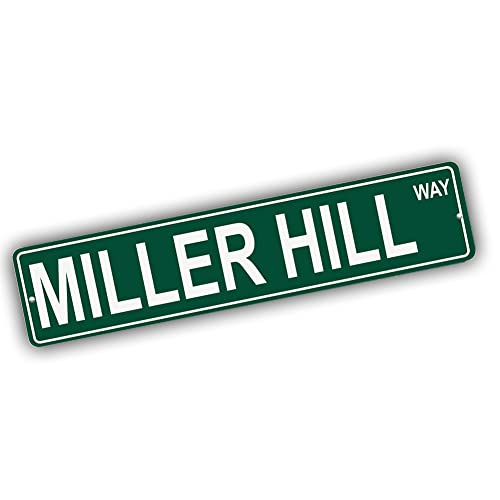 Brotherhood Aluminum Street Sign for Miller Hill - Wyoming Man Cave Decor