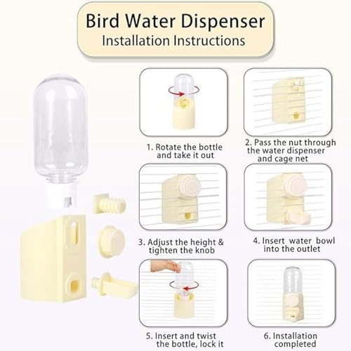 Abreuvoir à oiseaux anti-gaspillage contre les fuites d'eau - 8