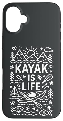 Kayak Canoes-Boat Kayaking, JbN tBbVO JbN V[JbN ނ JbN X}zP[X iPhone 16 Plus p