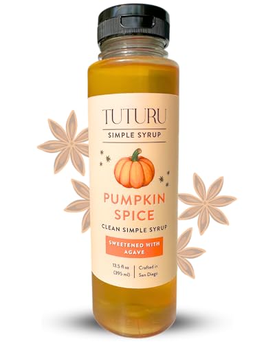 Pumpkin Spice Agave Simple Syrup for Coffee, Cocktails, Matcha -