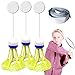 BEAHING Badminton Trainer, Badminton Training Kit Self Exercise Glowing Badminton Rebound Trainer with Highly Elastic Ropes Single Player Badminton Training Equipment for Indoor Outdoor, standard