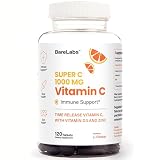 BareLabs Time Release Vitamin C 1000 mg + Vitamin D3 1000 IU + Zinc 30 mg | Immune Support & Collagen Boost | Non-GMO, All-Day Antioxidant | 120 Tablets Super C