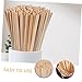 HAKIDZEL 500Pcs Heat-resistant Wood Coffee Stir Stirrers Smooth Portable Beverage Mixing Sticks for Hot Drinks and All Cup Types