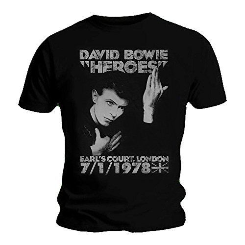 Image of Official T Shirt DAVID BOWIE Earls Court Live 78' ~ Heroes XXL