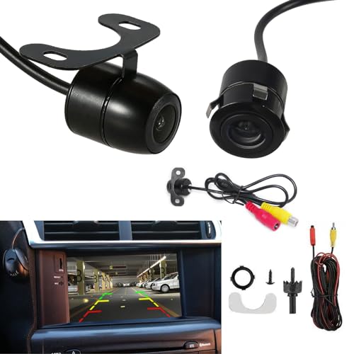 Image of Pack-1 Car Reversing Camera, Waterproof Shockproof HD Night Vision With 2 Installation Options, 170 Degree Wide-Angle Navigation Reversing Image, Universal for Cars (Black)