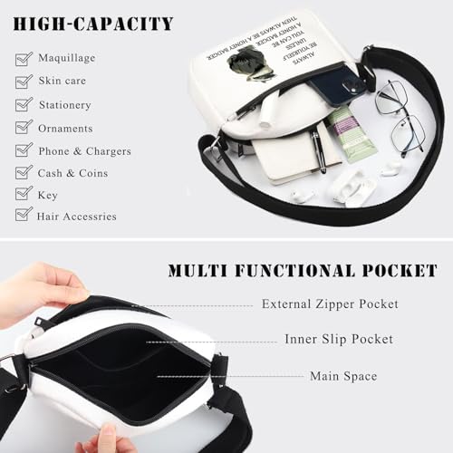 BDPWSS Honey Badgers Gift Always Be Yourself Unless You Can Be A Honey Badger Then Always Be A Honeys Badger Crossbody Bag4