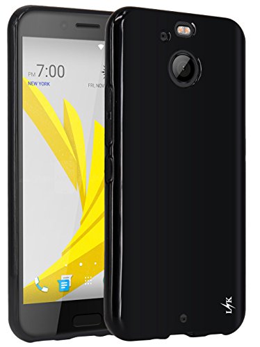 HTC Bolt Case, LK Ultra [Slim Thin] Scratch Resistant TPU Rubber Soft Skin Silicone Protective Case Cover for HTC Bolt (Black)