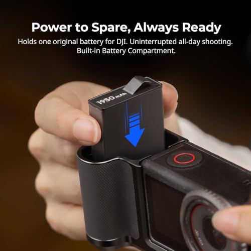 Image of SMALLRIG Street Grip Kit for DJI Osmo Action 5 Pro / 4 /3, Aluminum Cage with Shoulder Strap, Lens Protection Ring, Protective Frame with 1 /4 inch-20 Locating Holes, for Street Photography - 6371