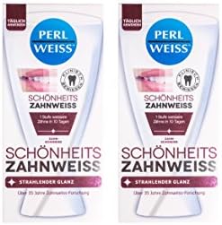 2 x Perlweiss wybielanie zębów 50 ml wyraźnie bielsze zęby, pasta do zębów, białe zęby