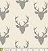 Gray Hello Bear Quilt Bundle | Black White Deer Fabrics | Forest Animal Quilt | Nursery Fabrics | Deer Heads Arrows | Art Gallery Fabrics (Fat Quarters)