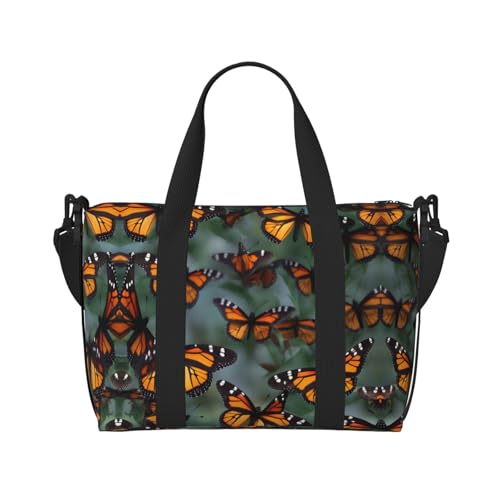 Monarch butterflies Versatile Personal Item Travel Bags for Women - Spacious Duffel Bags for Traveling, Gym Bags for Men2