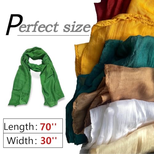 Image of Cotton Linen Blend Fashion Scarf, travel scarf,Soft Breathable Fabric, Multiple Colors