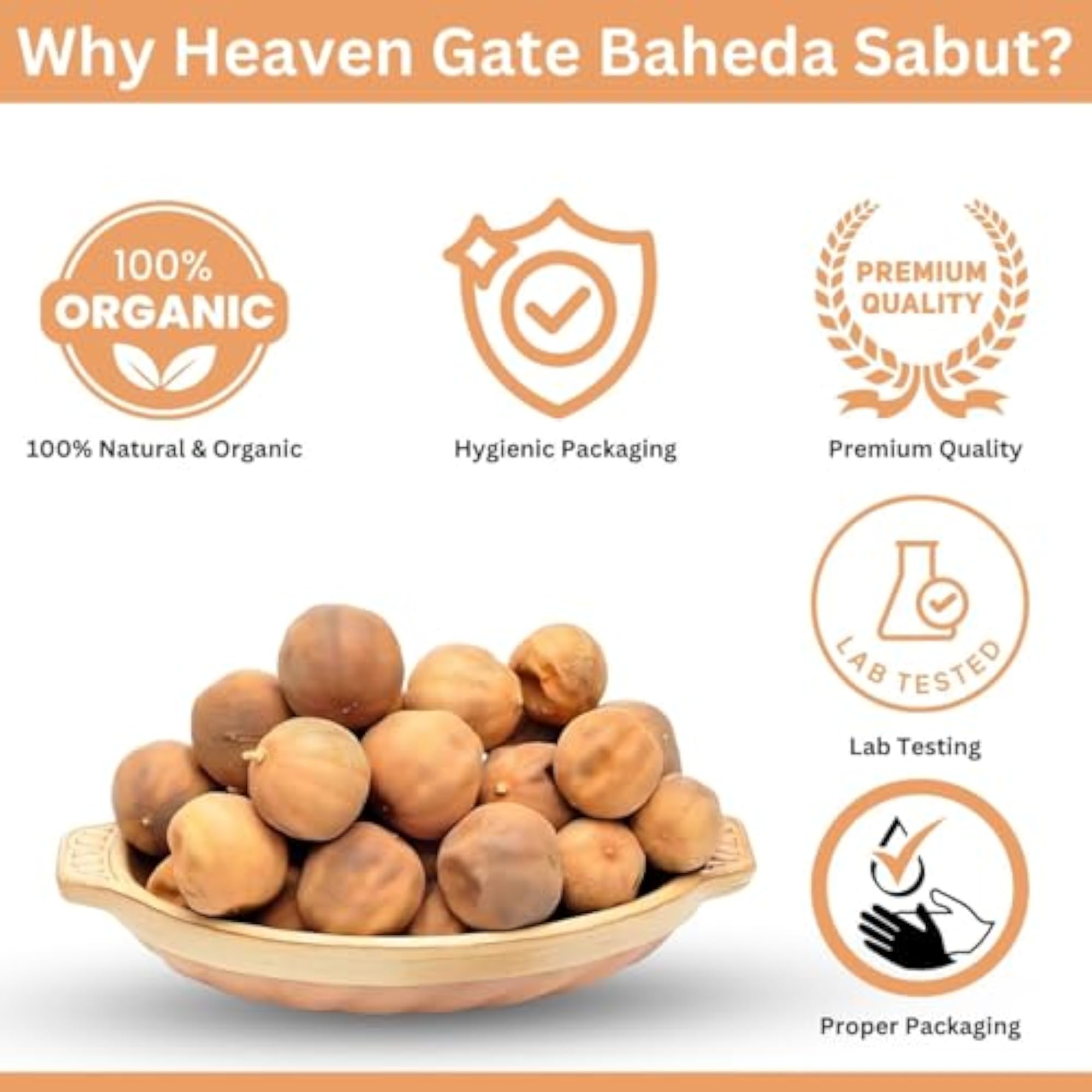 Heaven Gate Baheda Sabut Whole - Natural Herb for Wellness