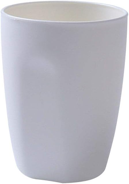 rongweiwang 400ml Simple Design Bathroom Rinsing Wash Tooth Mug Plastic Rinsing cup Mouthwash Tumbler Toothbrush Holder Cup Water Bottle