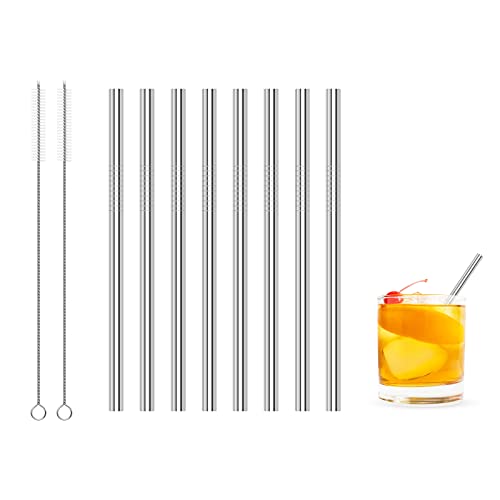 Short Metal Straws for Kids - Reusable Cocktail Straws