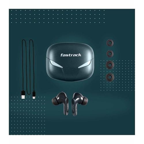 Image of Fastrack Reflex Tunes FT3 Earbuds with 24 Hrs Battery Life - IPX6 Sweat - Rich Green