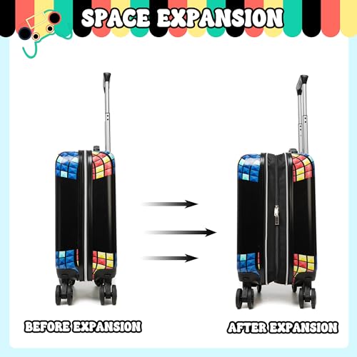 Image of Kid's Luggage Set 2 Piece Suitcase Set 16'' Hardside Luggage with Spinner Wheels Girls Boys Carry on Luggage Travel Rolling Luggage Airline Approved