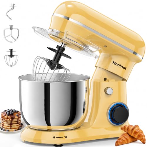 Image of Honinst 4QT Electric Stand Mixer, 10-Speed Tilt-Head Compact Kitchen Mixer