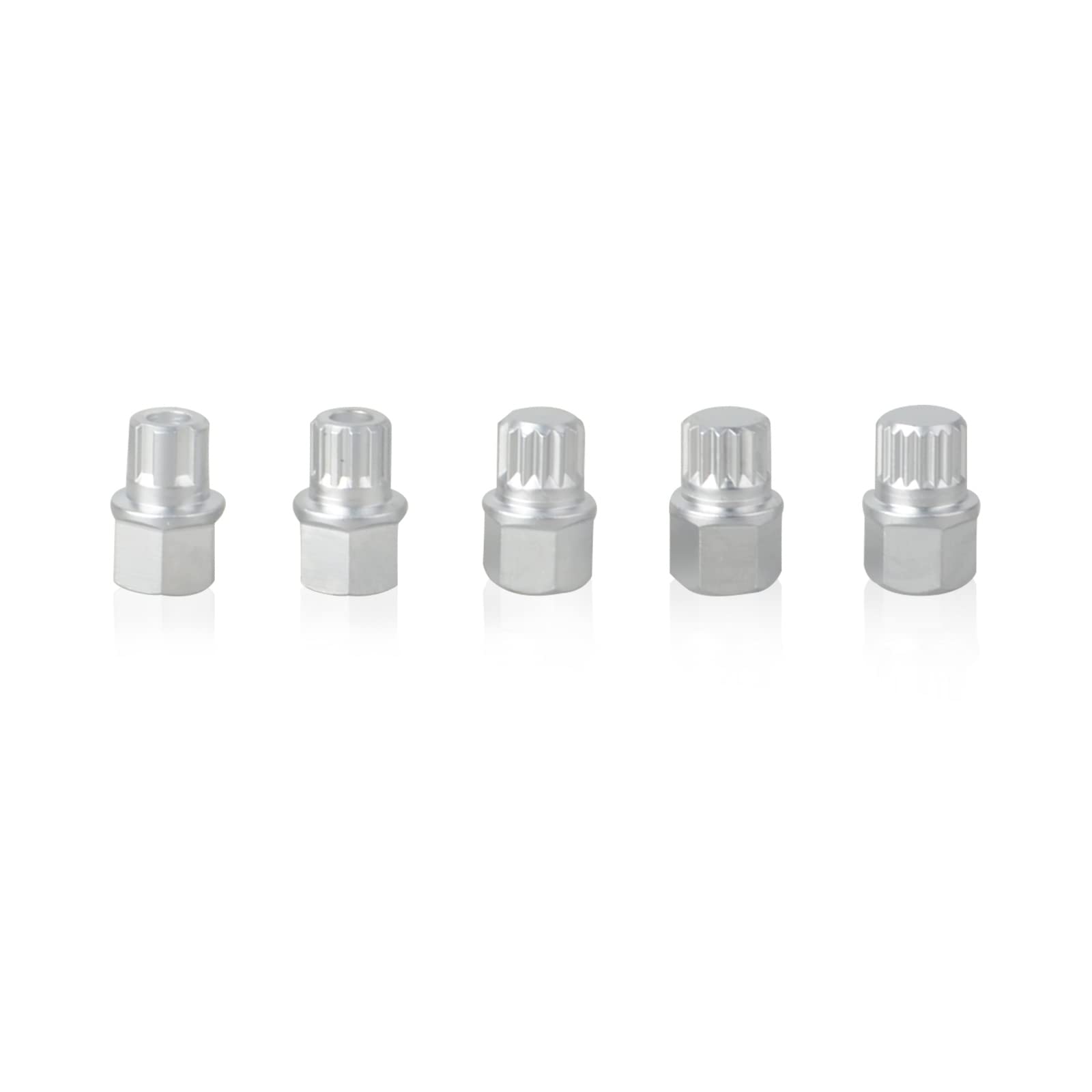 DAYUAN Juego de 23 tuercas de bloqueo de rueda, juego de llaves de extracción de tornillos antirrobo con adaptador compatible con VW Audi