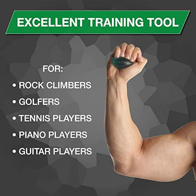 THERABAND Hand Exerciser, Ball For Hand, Wrist, Finger, Forearm, Grip Strengthening & Therapy, Squeeze Ball to Increase Hand Flexibility & Relieve Joint Pain, X-Large Green, Medium