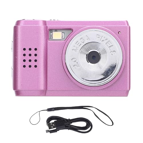 VELATEMOR Fotocamera Digitale, Retro 1080P 2MP HD Tipo C Fotocamera da Viaggio Ricaricabile, Portatile Retrò Lenti Twin Reflex Style Digitale con Schermo a Colori per Campus