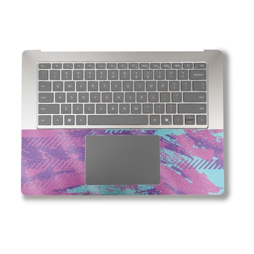 Image of Glossy Glitter Laptop Skin Compatible with Alienware M18 R2 (2024) - Grunge Purple - Premium 3M Vinyl Protective Wrap Decal Cover - Easy to Apply | Crafted in The USA by MightySkins