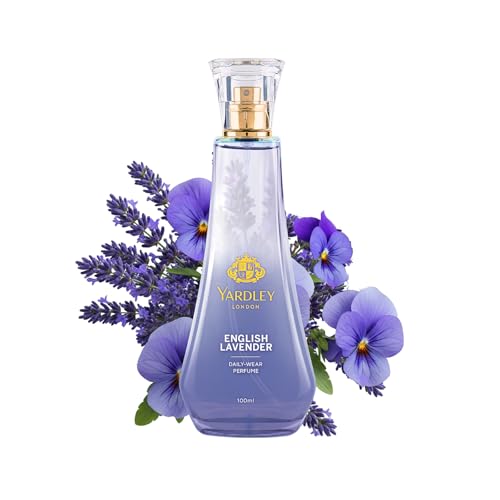 Image of Yardley London English Lavender Perfume for Women, 100ml - 90% Naturally Derived, Daily Wear Spray | Lavender & Musk Fragrance