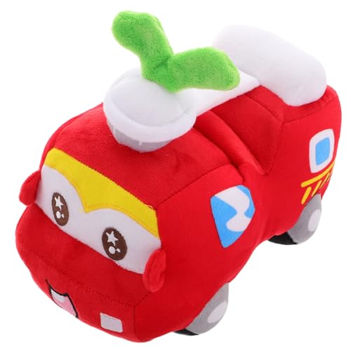Camion de pompiers en peluche 20 cm, doudou souple filles garçons