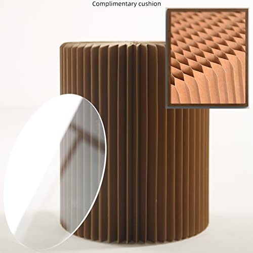 Tabouret en papier kraft pliable et léger pour salon moderne - 7