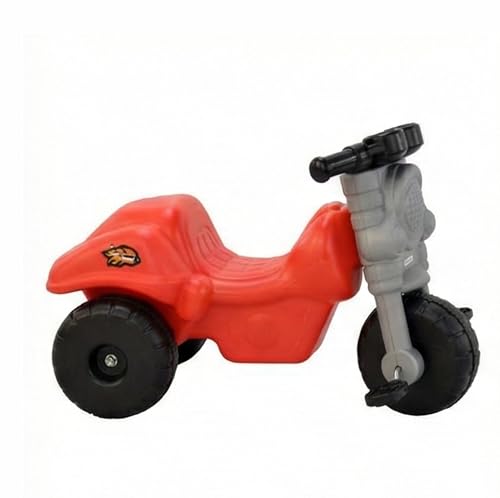 Image of Little Fingers Kids Ride-on Tricycle - Sturdy No-Pedal Push Bike for Toddlers Age 1 to 3 Years - Indoor Outdoor Balance Ride Toy with Easy-Grip Handle & Durable Wheels