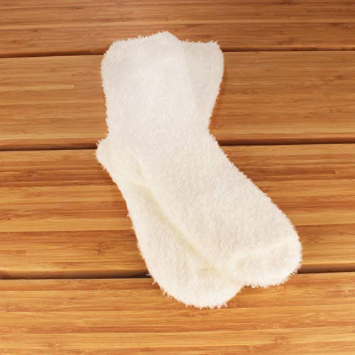 Image of BambooMN Women's Fuzzy Soft Colored Socks