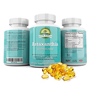 Premium Astaxanthin 10mg Softgel Capsules – 60 ct – Astaxanthin Supplement Helps Support Exercise Recovery, Eye, Joint…