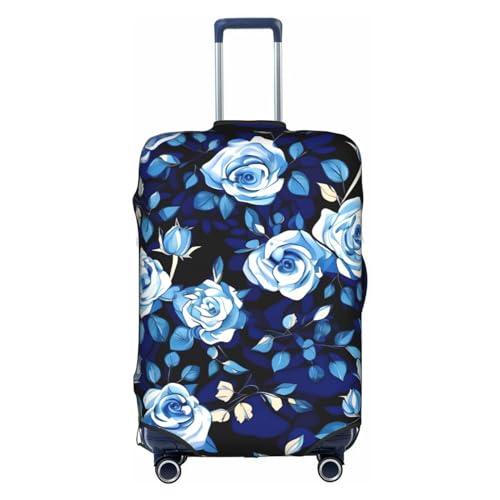 Housse lavable en polyester a fleurs bleues protection durable M