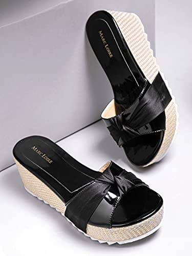 Image of Marc Loire Women's Open Toe Slip On Wedges Footwear for Casual, Outdoor, Party and Holidays