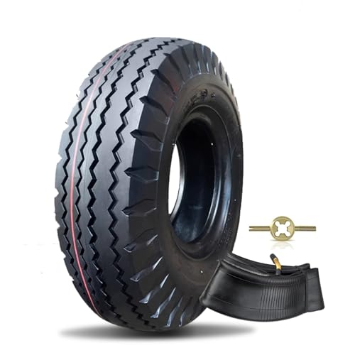 Neumático y cámara 4.10/3.50-6 para cortacéspedes, carretillas, cuatrimotos, karts, quitanieves, tractores, carretillas de mano, carros utilitarios, minimotos