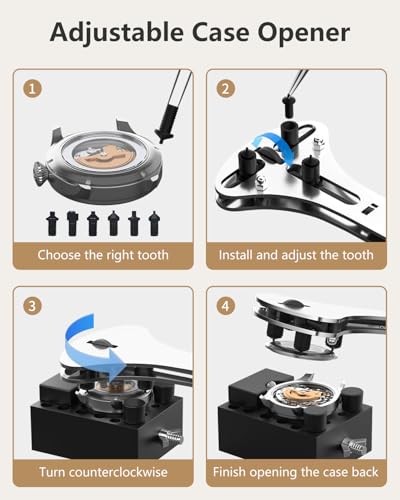 Image of EasyTime Watch Repair Kit 149IN1: Watch Link Removal & Battery Replacement | Complete Watch Repair Tools & Kits - Easy to Repair Your Watch with Back Case Opener, Spring Bar, Manual - An Ideal DIY Gift