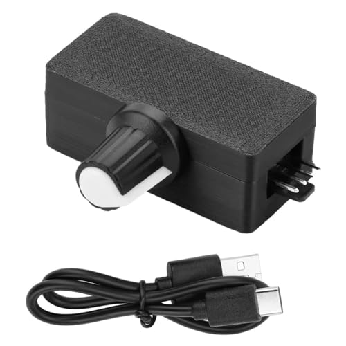 Asyduey 5-V-PWM-Drehzahlregler, 5-V-4-Pin-PWM-Lüfterregler, PWM-Regler, USB-Typ-C-Netzteil, DIY-Kühler für 5-V-4-Pin-Lüfter