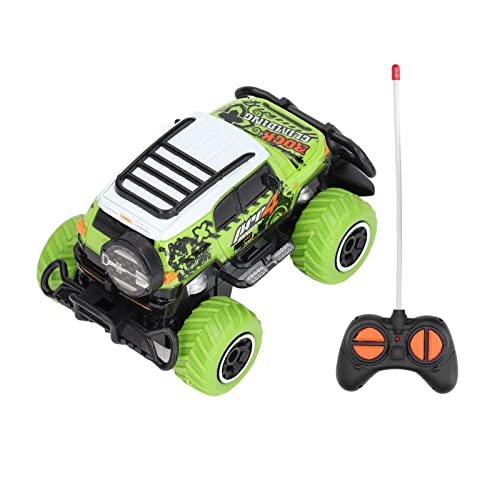 Sazao RC-Mini-Auto, Scrawl-RC-Auto, Starke Reibung, tragbar, kompakt, schnelle Geschwindigkeit, leicht, ab 3 Jahren für den Außenbereich Grün Cover