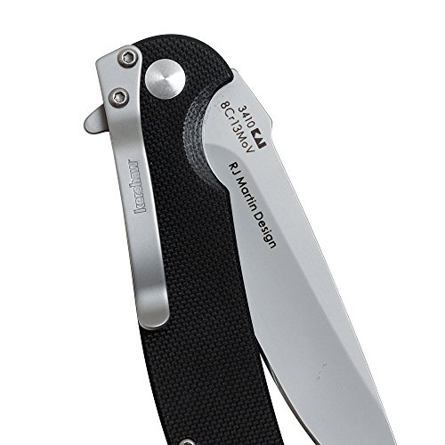 Kershaw Faca de bolso fria, lâmina de ponta pendente de aço inoxidável 8Cr13MoV de 7,9 cm, abertura