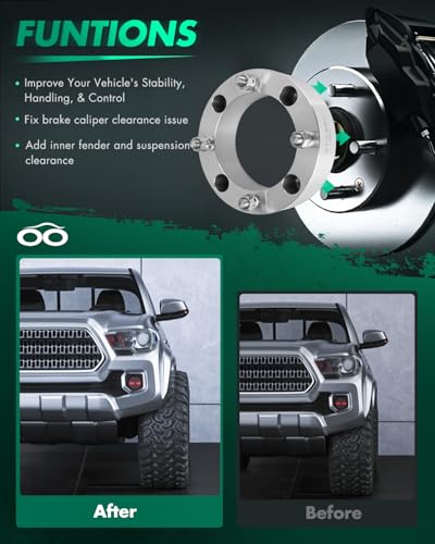Image of SCITOO 2Pcs Wheel Spacers 2 inch 4x156 Bore 131mm Studs 12x1.5
