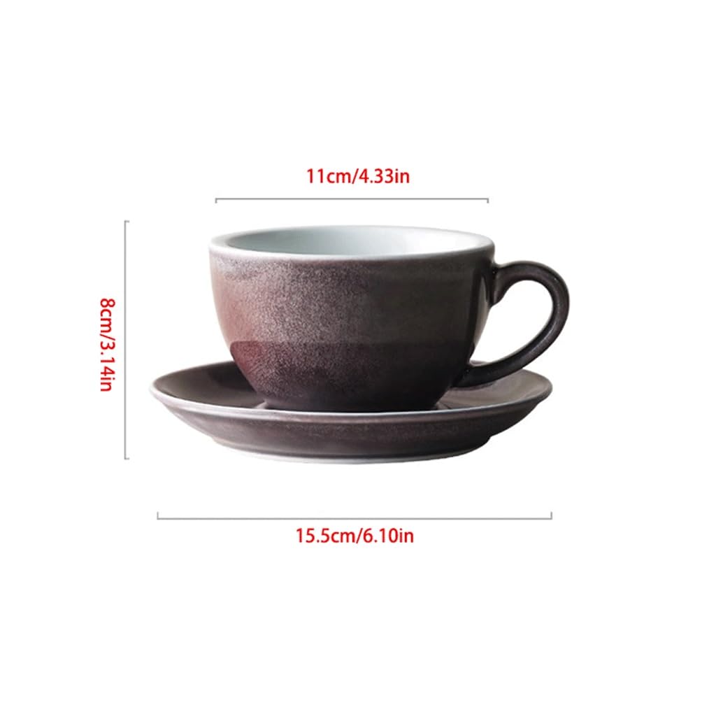 Tazas Cafe Platillo De Taza Café Cerámica Té La Tarde Oficina Mug Cups(A)