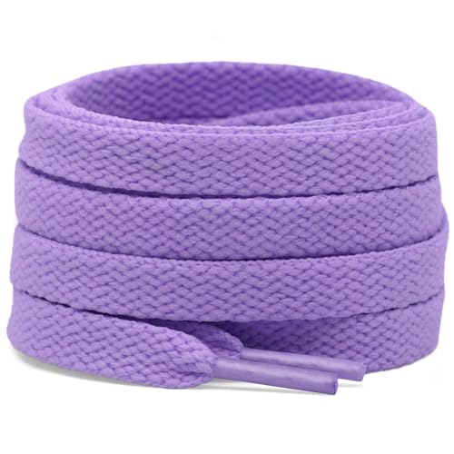 Image of DELELE 2 Pair Super Quality 24 Colors Flat Shoe laces 5 /16 inch Wide Shoelaces for Athletic Running Sneakers Shoes Boot Strings